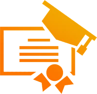 Оранжевая иконка курсов