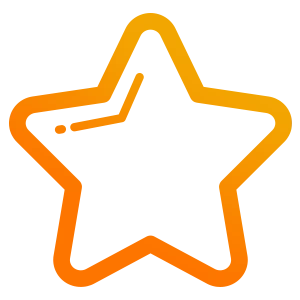 Оранжевая иконка звезды