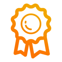 Оранжевая иконка награды