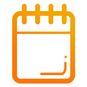 Оранжевая иконка календаря