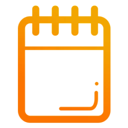 Оранжевая иконка календаря