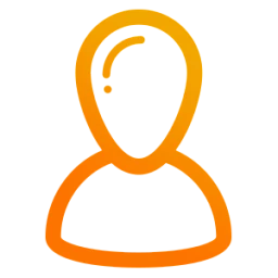 Оранжевая иконка человека